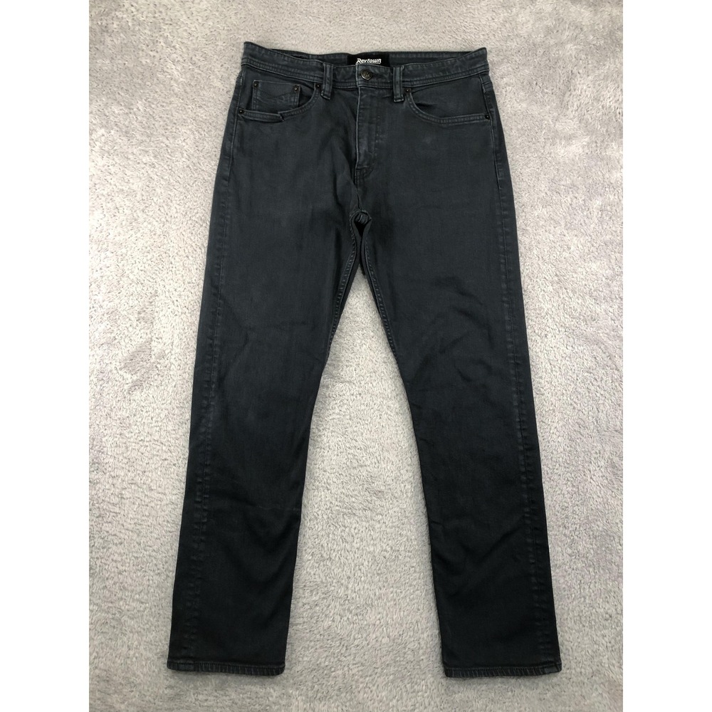 Revtown Jeans Men 32x30 Faded Black Sharp Denim *Flaw